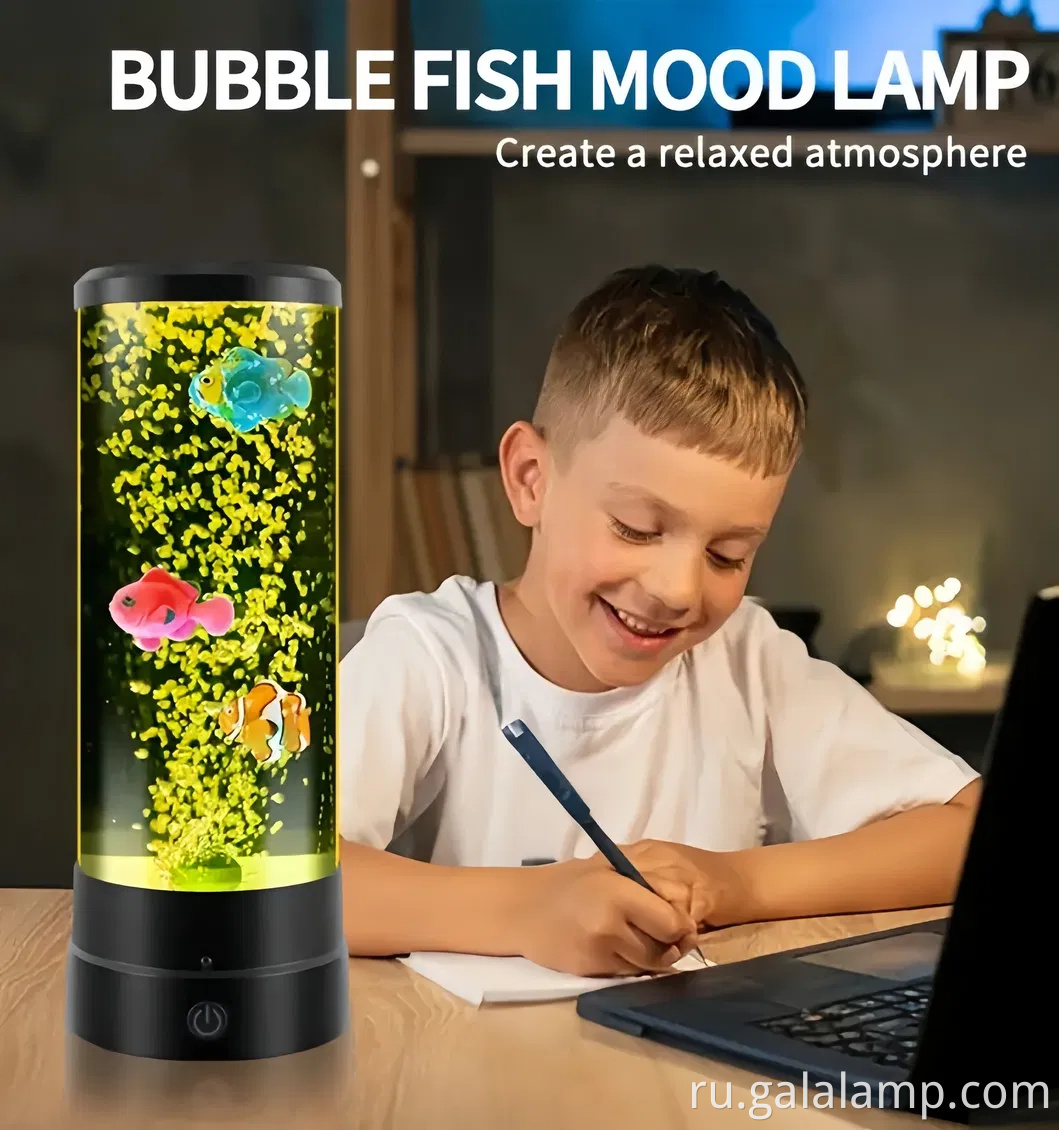 Creative USB Plug Bubble Fish Jellyfish Night Light подарок